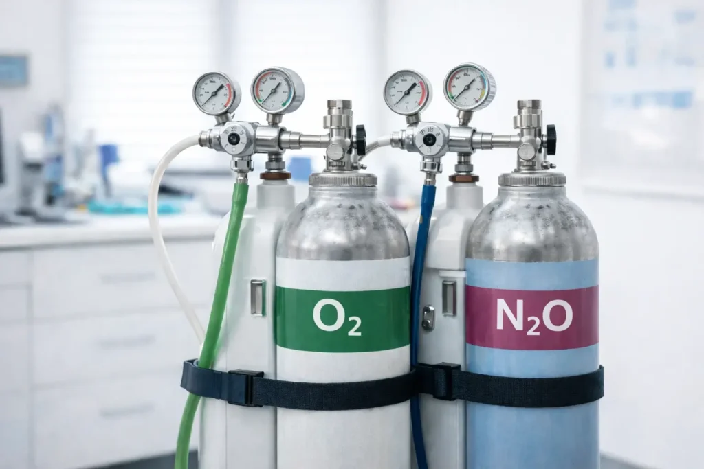 bombole e gas fornitura per la sedazione cosciente
