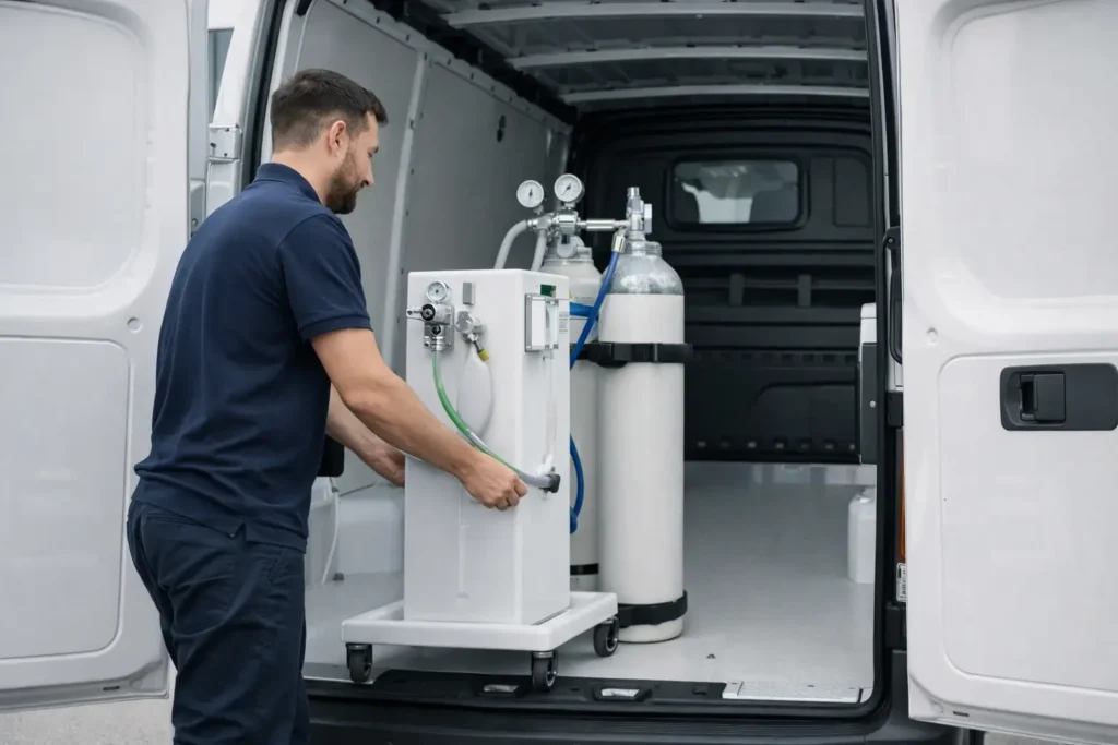 trasporto e gestione logistica dei macchinari per la sedazione cosciente
